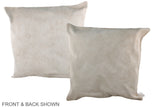 Ivory with Beige 20"x20" Brazilian Cowhide Pillow #A36706 by Hudson Hides