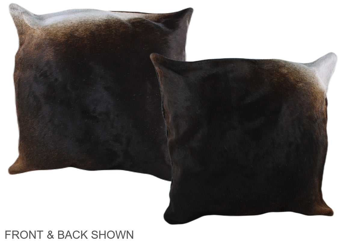 Chocolate Cowhide Pillow #A36709