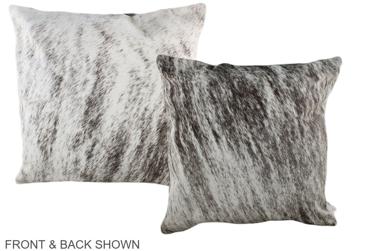 Grey Cowhide Pillow #A36712