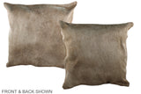 Taupe 20"x20" Brazilian Cowhide Pillow #A36713 by Hudson Hides