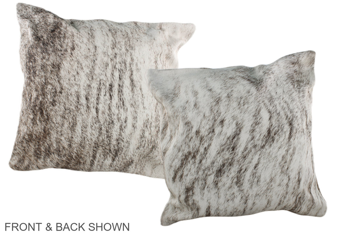 Grey Cowhide Pillow #A36715