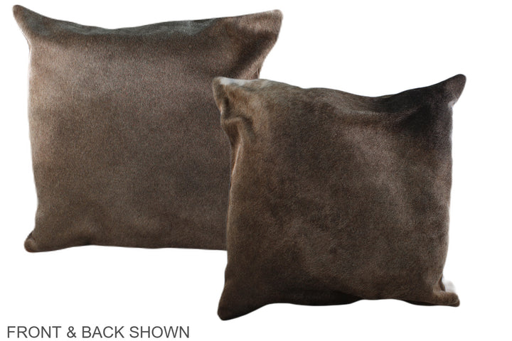 Taupe 20"x20" Brazilian Cowhide Pillow #A36720 by Hudson Hides