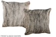 Grey 20"x20" Brazilian Cowhide Pillow #A36724 by Hudson Hides
