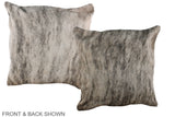 Grey 20"x20" Brazilian Cowhide Pillow #A36724 by Hudson Hides