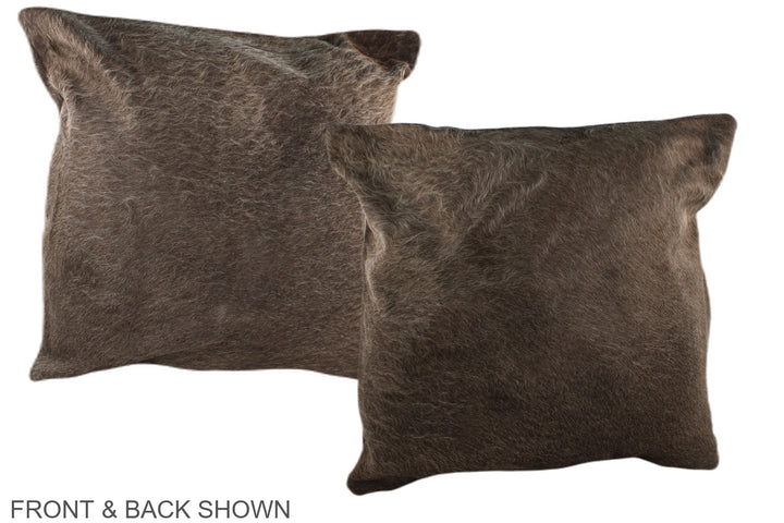Taupe 20"x20" Brazilian Cowhide Pillow #A36728 by Hudson Hides