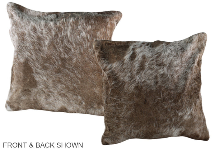 Taupe 20"x20" Brazilian Cowhide Pillow #A36732 by Hudson Hides