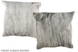 Grey 20"x20" Brazilian Cowhide Pillow #A36735 by Hudson Hides