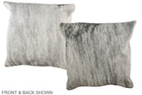 Grey 20"x20" Brazilian Cowhide Pillow #A36735 by Hudson Hides