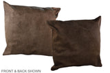 Chocolate 20"x20" Brazilian Cowhide Pillow #A36736 by Hudson Hides
