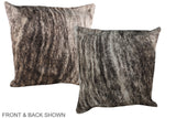 Grey 20"x20" Brazilian Cowhide Pillow #A36742 by Hudson Hides