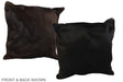 Solid Black 20"x20" Brazilian Cowhide Pillow #A36750 by Hudson Hides
