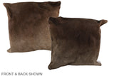 Taupe 20"x20" Brazilian Cowhide Pillow #A36755 by Hudson Hides