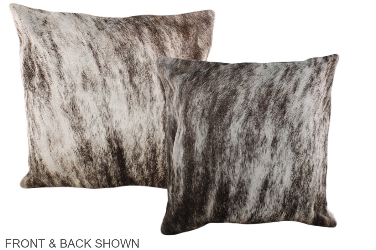 Grey Cowhide Pillow #A36756