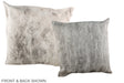 Grey 20"x20" Brazilian Cowhide Pillow #A36757 by Hudson Hides
