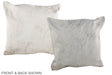 Grey 20"x20" Brazilian Cowhide Pillow #A36764 by Hudson Hides