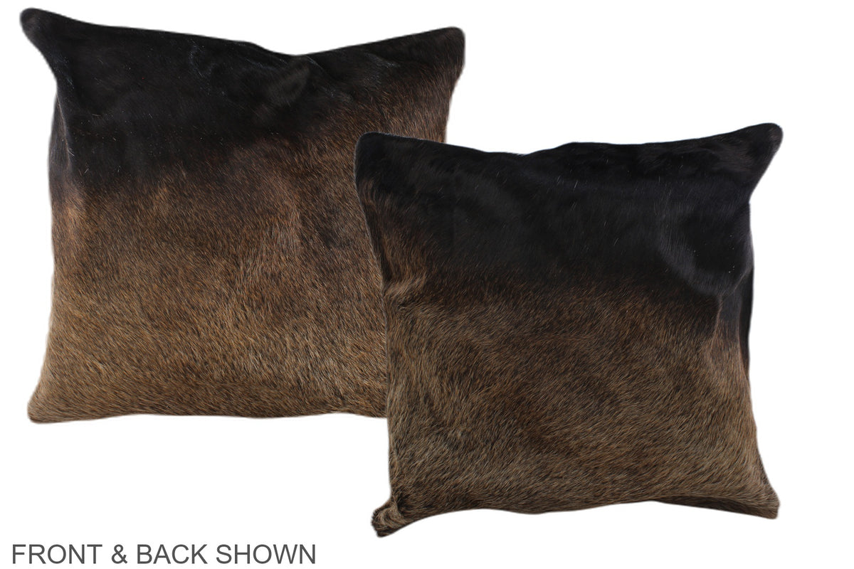 Chocolate Cowhide Pillow #A36768