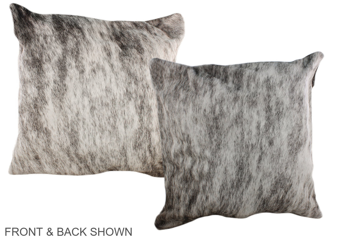 Grey Cowhide Pillow #A36769