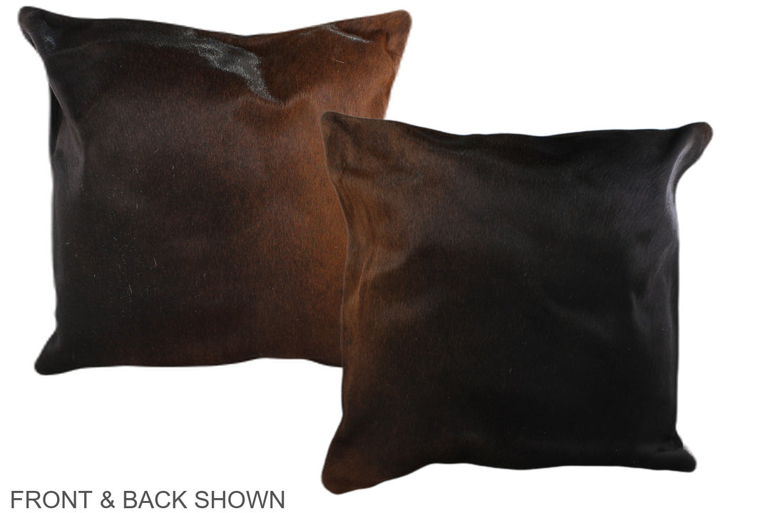 Chocolate 20"x20" Brazilian Cowhide Pillow #A36772 by Hudson Hides