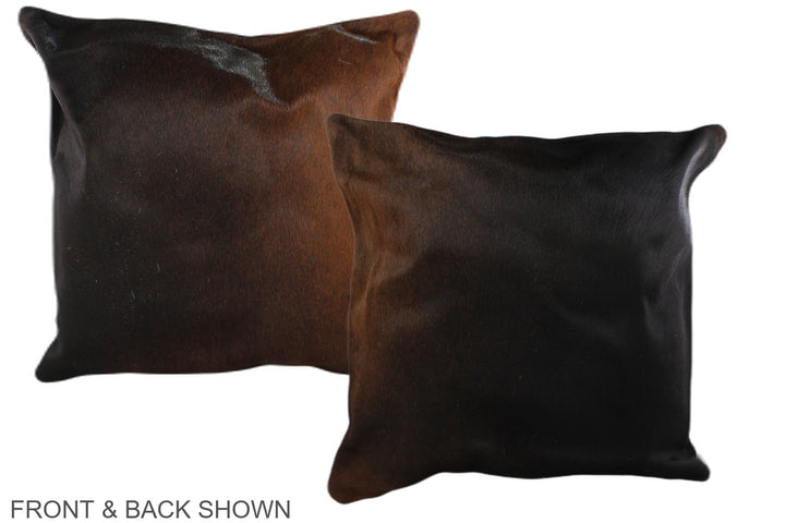 Chocolate 20"x20" Brazilian Cowhide Pillow #A36772 by Hudson Hides