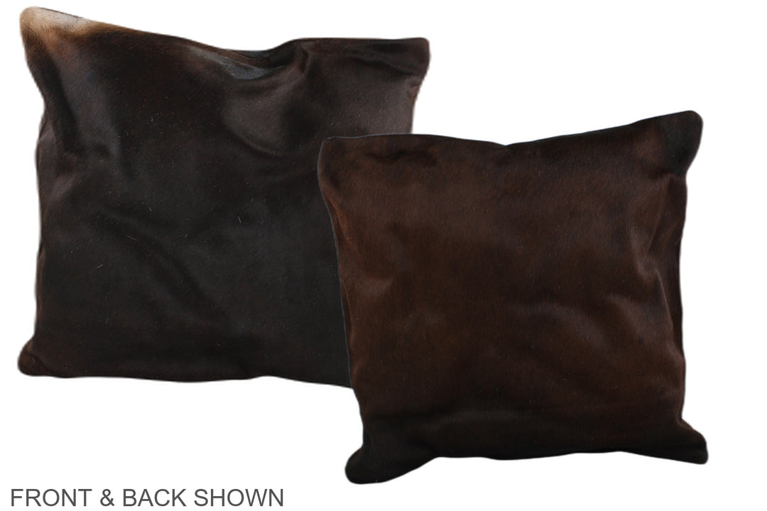 Chocolate 20"x20" Brazilian Cowhide Pillow #A36778 by Hudson Hides
