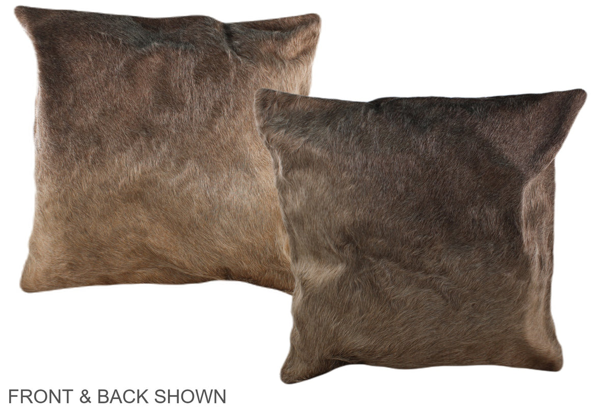 Taupe Cowhide Pillow #A36781