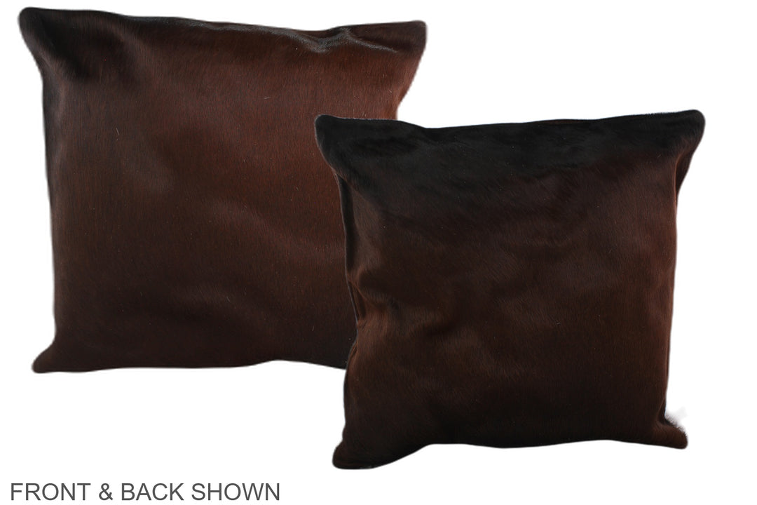 Chocolate 20"x20" Brazilian Cowhide Pillow #A36788 by Hudson Hides