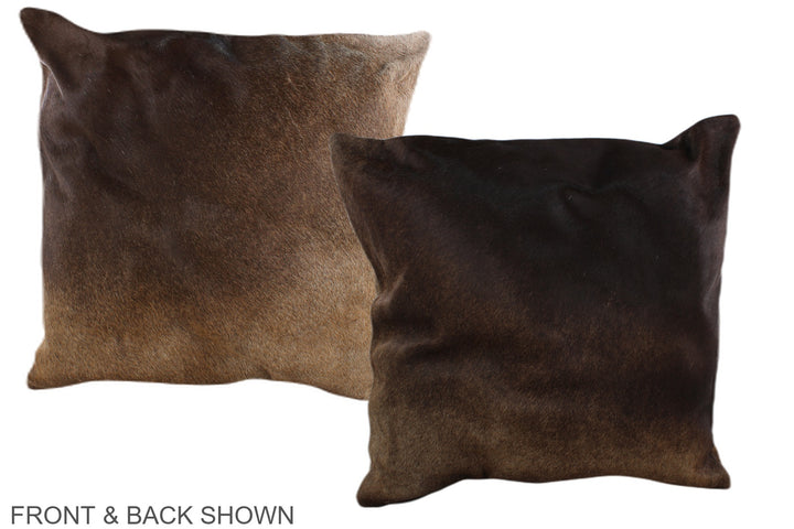 Chocolate 20"x20" Brazilian Cowhide Pillow #A36791 by Hudson Hides