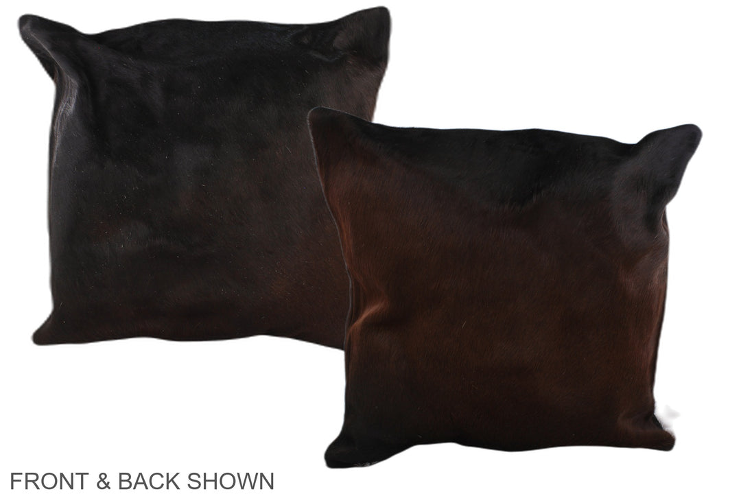 Chocolate 20"x20" Brazilian Cowhide Pillow #A36792 by Hudson Hides