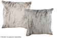 Grey 20"x20" Brazilian Cowhide Pillow #A36795 by Hudson Hides