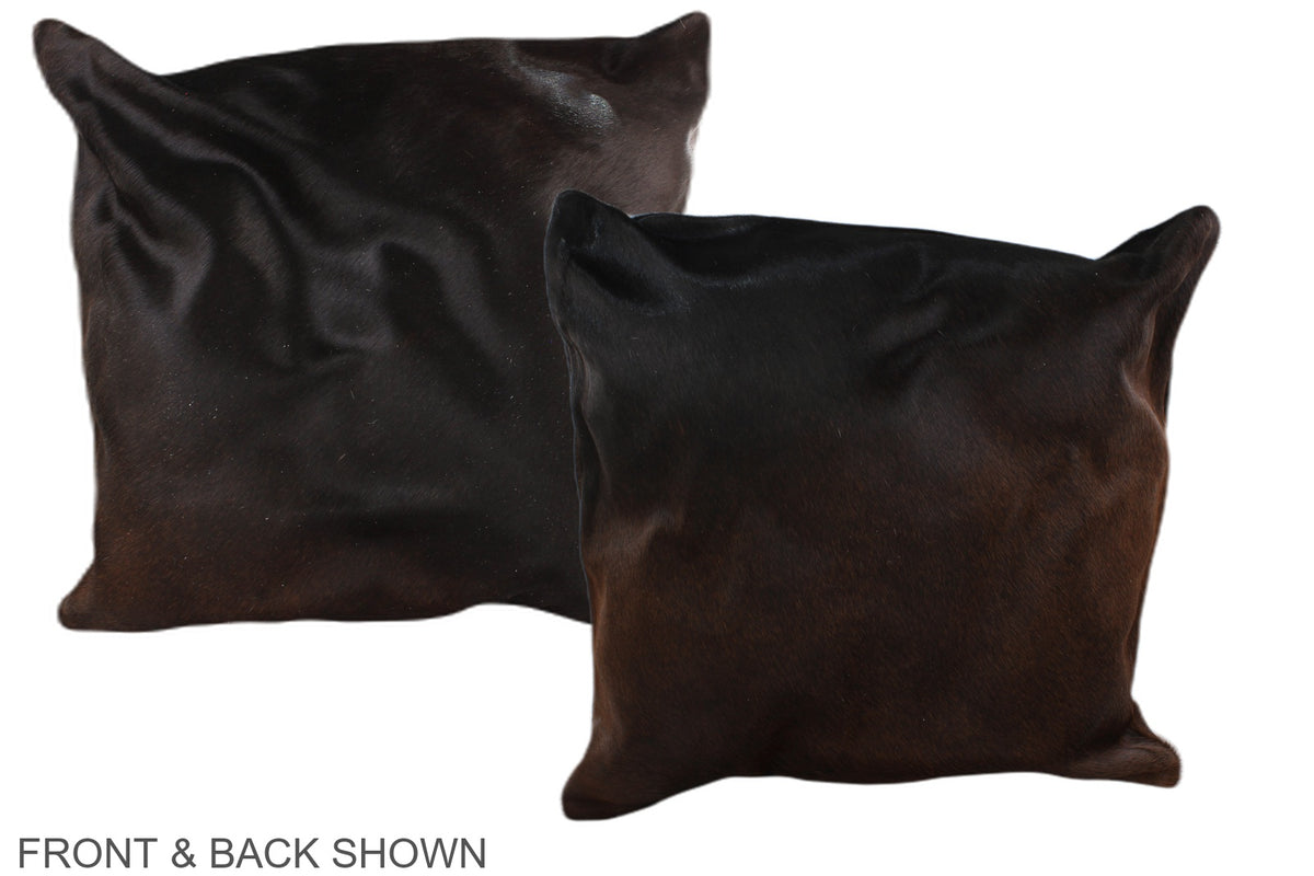 Chocolate Cowhide Pillow #A36798