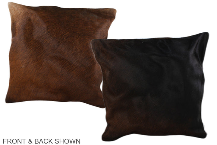 Chocolate 20"x20" Brazilian Cowhide Pillow #A36805 by Hudson Hides
