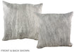 Grey 20"x20" Brazilian Cowhide Pillow #A36807 by Hudson Hides