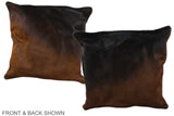 Chocolate 20"x20" Brazilian Cowhide Pillow #A36808 by Hudson Hides