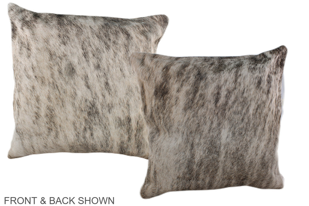 Light Brindle 20"x20" Brazilian Cowhide Pillow #A36810 by Hudson Hides