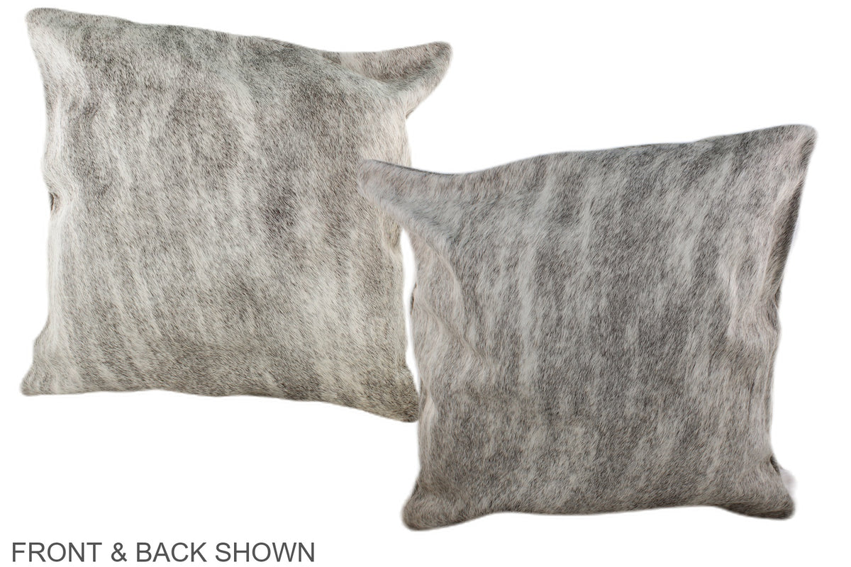 Grey Cowhide Pillow #A36812