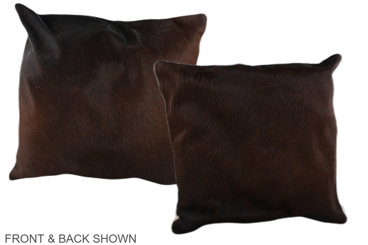 Chocolate Cowhide Pillow #A36813