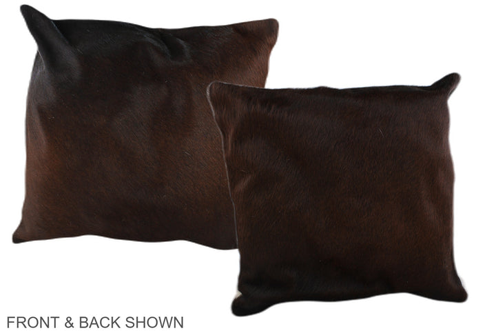 Chocolate 20"x20" Brazilian Cowhide Pillow #A36813 by Hudson Hides
