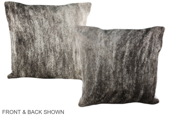 Grey 20"x20" Brazilian Cowhide Pillow #A36814 by Hudson Hides