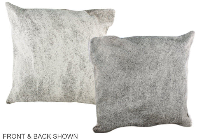 Grey 20"x20" Brazilian Cowhide Pillow #A36820 by Hudson Hides