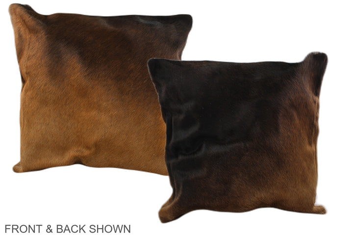 Chocolate 20"x20" Brazilian Cowhide Pillow #A36821 by Hudson Hides