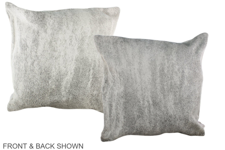 Grey 20"x20" Brazilian Cowhide Pillow #A36823 by Hudson Hides