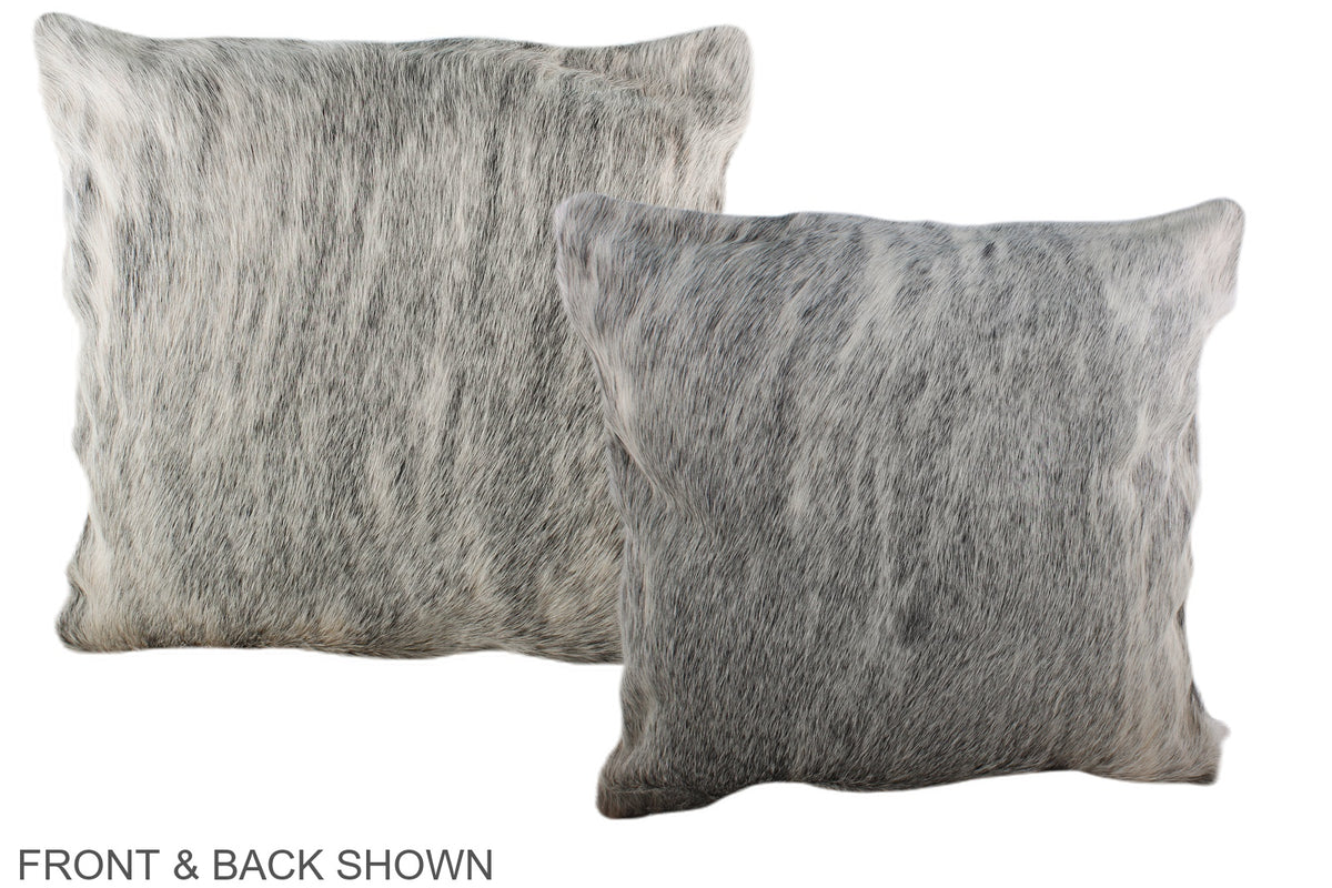 Grey Cowhide Pillow #A36825