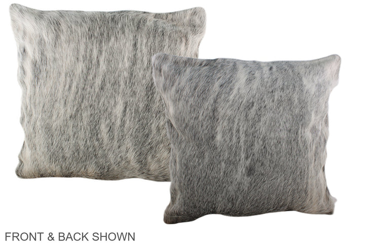 Grey 20"x20" Brazilian Cowhide Pillow #A36825 by Hudson Hides