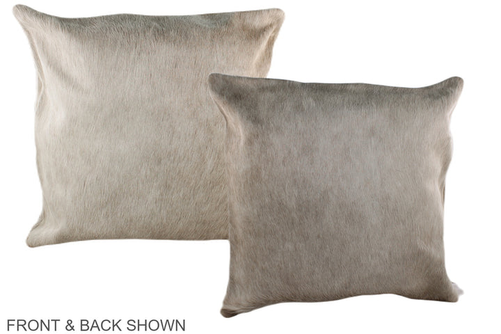 Champagne 20"x20" Brazilian Cowhide Pillow #A36826 by Hudson Hides