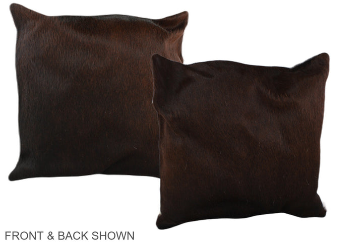Chocolate 20"x20" Brazilian Cowhide Pillow #A36827 by Hudson Hides
