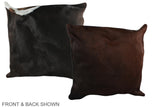 Chocolate 20"x20" Brazilian Cowhide Pillow #A36839 by Hudson Hides
