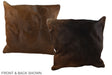 Chocolate 20"x20" Brazilian Cowhide Pillow #A36842 by Hudson Hides