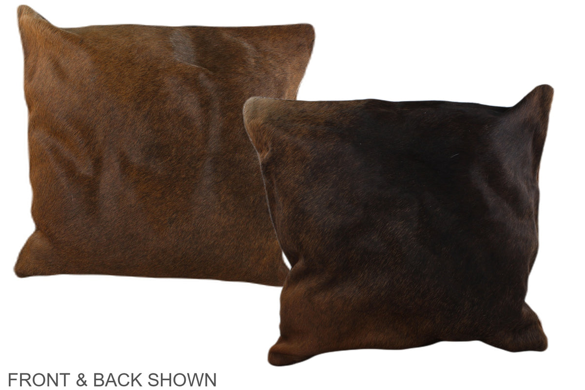 Chocolate Cowhide Pillow #A36842