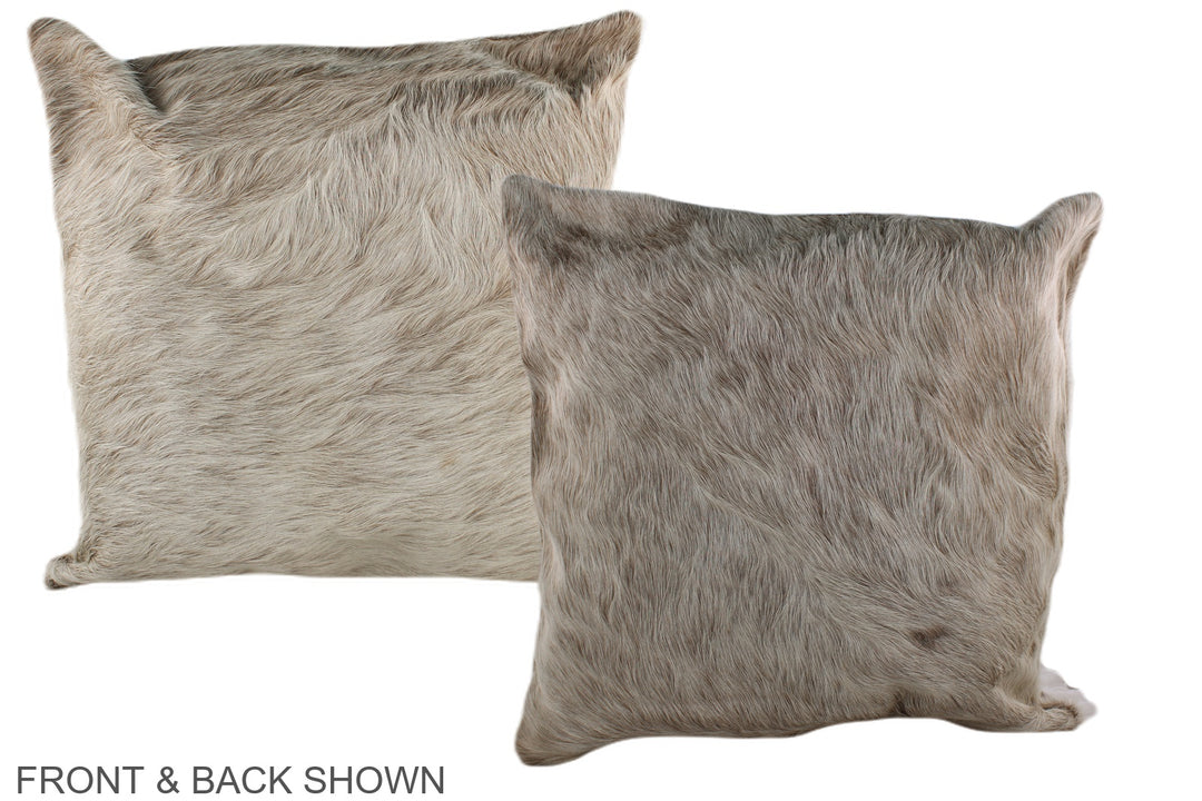 Champagne 20"x20" Brazilian Cowhide Pillow #A36847 by Hudson Hides