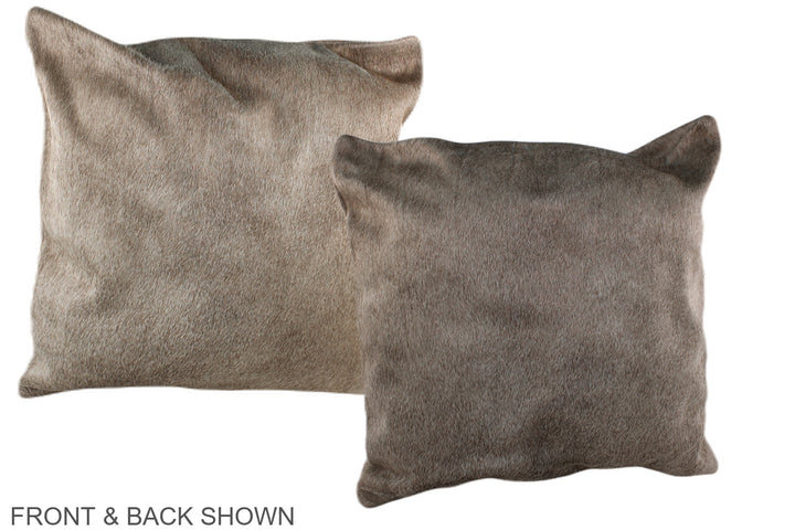 Champagne 20"x20" Brazilian Cowhide Pillow #A36849 by Hudson Hides